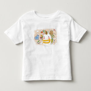 Camiseta Infantil Crianças que jogam com monstro