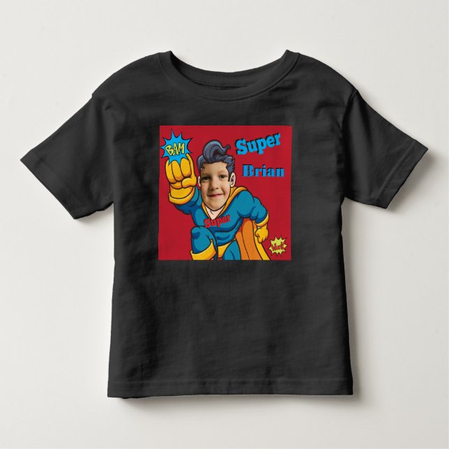 Camiseta Infantil Crianças Super Especiais 🌟 Grande Super-Herói (Frente)