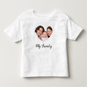 Camiseta Infantil Crie o seu Eu amo o meu Dia de os namorados famili