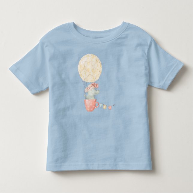 Camiseta Infantil Crie Seu Alligador De Garota Flutuante (Frente)