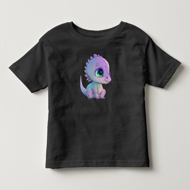 Camiseta Infantil Crie Seu Próprio Dragão Roxo (Frente)