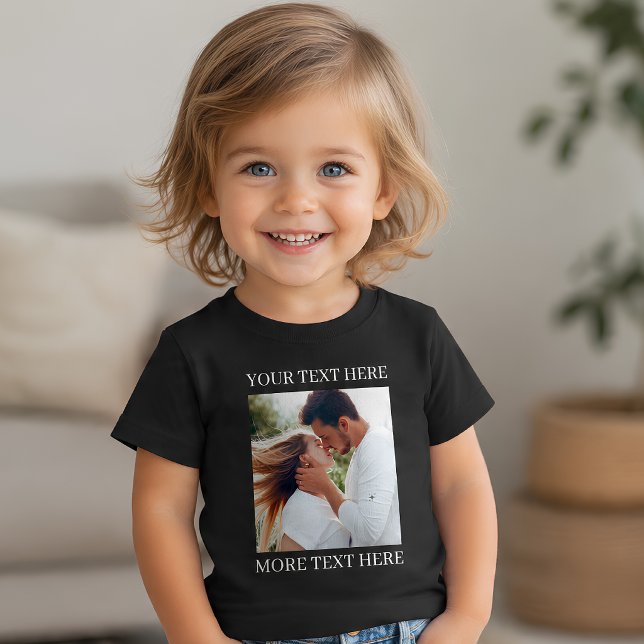 Camiseta Infantil Crie Sua Própria Foto e Texto (Criador carregado)
