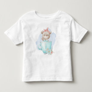 Camiseta Infantil Crie sua própria taça de chá de ursinho
