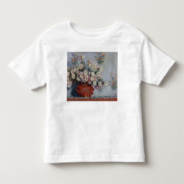Camiseta Infantil Crisântemos de Claude Monet |, 1878 (Frente)