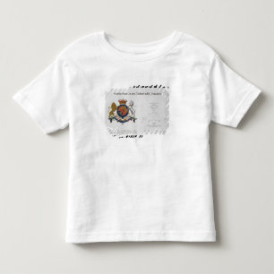 Camiseta Infantil Crista do rei do Reino Unido do excelente B