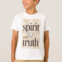 Camiseta Infantil Cristã Espírito e Verdade