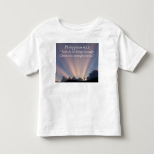 Camiseta Infantil Cristã Filipenses 4:13