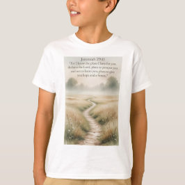 Camiseta Infantil Cristã Jeremias 29:11 Bíblia