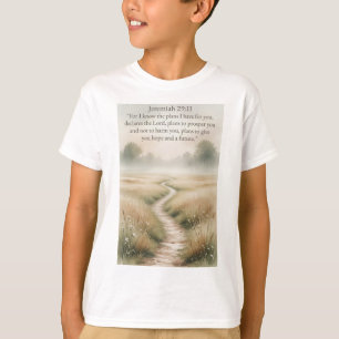 Camiseta Infantil Cristã Jeremias 29:11 Bíblia