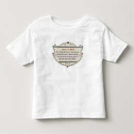 Camiseta Infantil Cristã Versículo Bíblico Jeremia