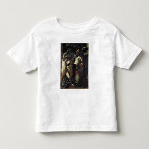 Camiseta Infantil Cristo Adored por anjos, St. Sebastian