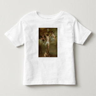 Camiseta Infantil Cristo atendido pelos anjos que guardaram cálices