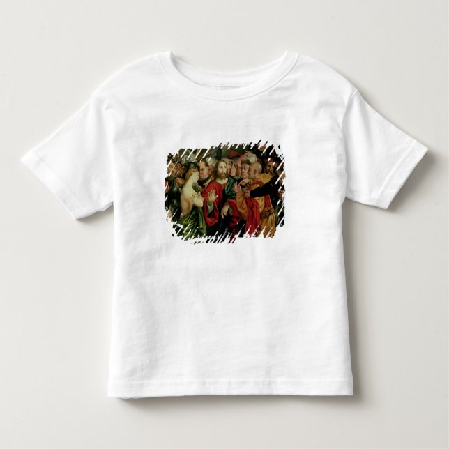Camiseta Infantil Cristo e Mulher Tomada em Adultery 2 (Frente)