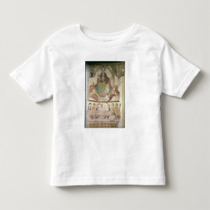 Camiseta Infantil Cristo na majestade com os quatro símbolos