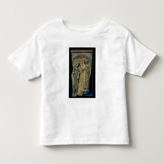 Camiseta Infantil Cristo que coroa o imperador Constantim VII (Frente)