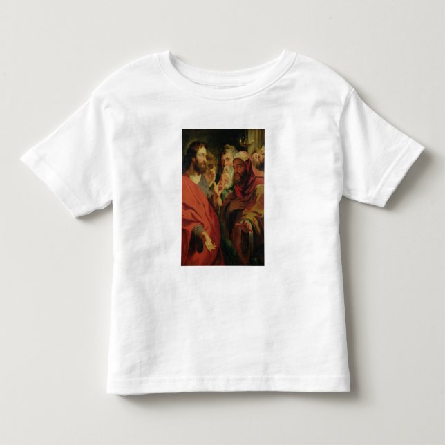 Camiseta Infantil Cristo que instrui Nicodemus (Frente)