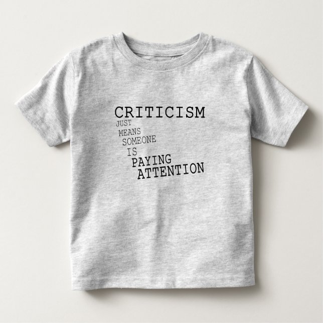 Camiseta Infantil Crítica (Frente)