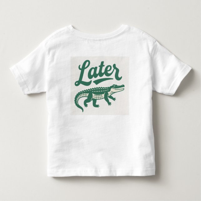 Camiseta Infantil crocodilo (Verso)
