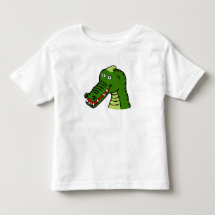 Camiseta Infantil Crocodilo verde - camisola da criança