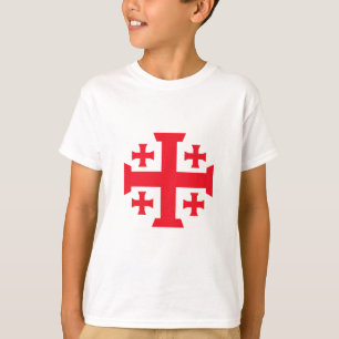 Camiseta Infantil Cruz de Jerusalém dos Cruzados T