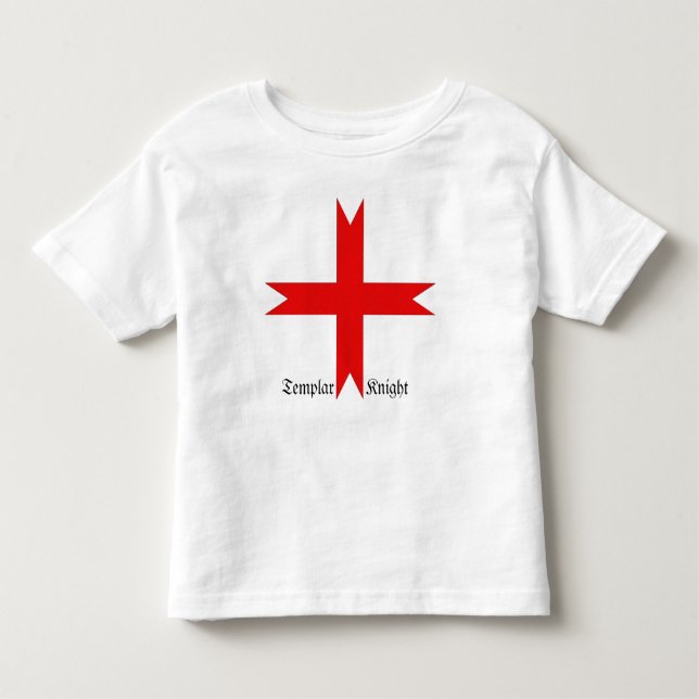 Camiseta Infantil Cruz Medieval dos Cavaleiros Templários (Frente)