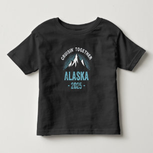 Camiseta Infantil Cruzeiro no Alasca 2025 Férias de Viagem Família A