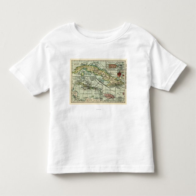 Camiseta Infantil CubaPanoramic MapCuba (Frente)