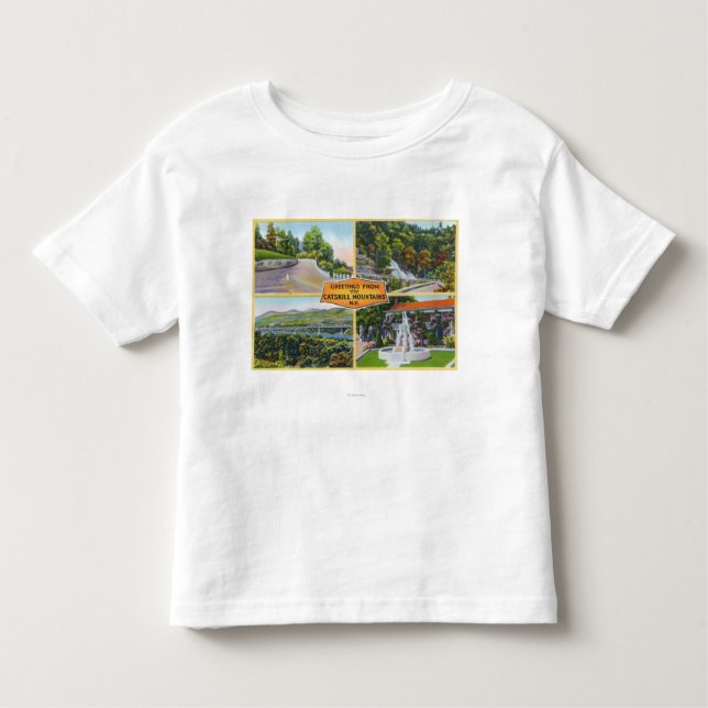 Camiseta Infantil Cumprimento com das vistas cénicos (Frente)