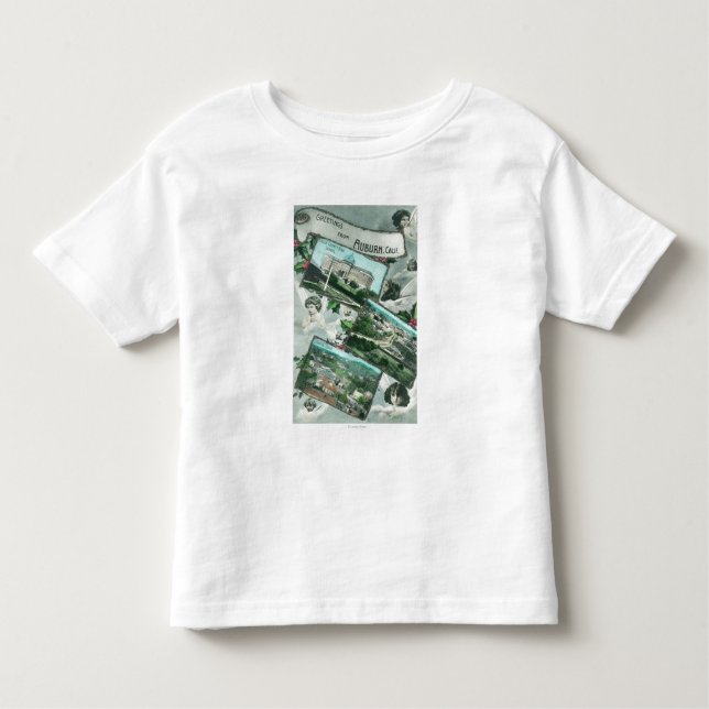 Camiseta Infantil Cumprimentos com de ViewsAuburn cénico, CA (Frente)