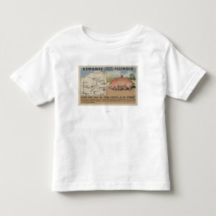 Camiseta Infantil Cumprimentos do capital do porco do mundo