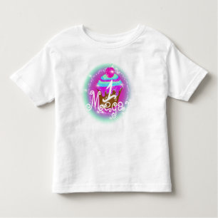 Camiseta Infantil Cupcake de pincel primeiro aniversario de bebê