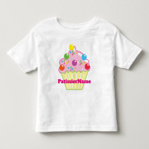 Camiseta Infantil Cupcake Marble Chocolates