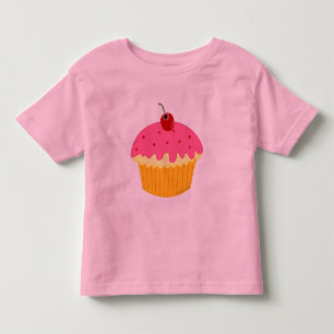 Camiseta Infantil Cupcake rosa