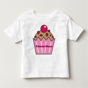 Camiseta Infantil Cupcake superior de amora