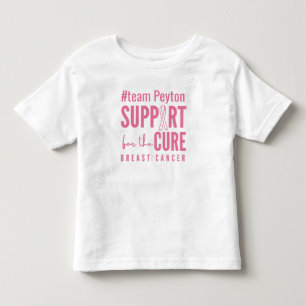 Camiseta Infantil cura de suporte personalizado para o cancer da mam