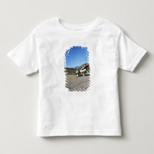 Camiseta Infantil Curtiss P-40 Warhawk, no Minnesota CAF Air Show