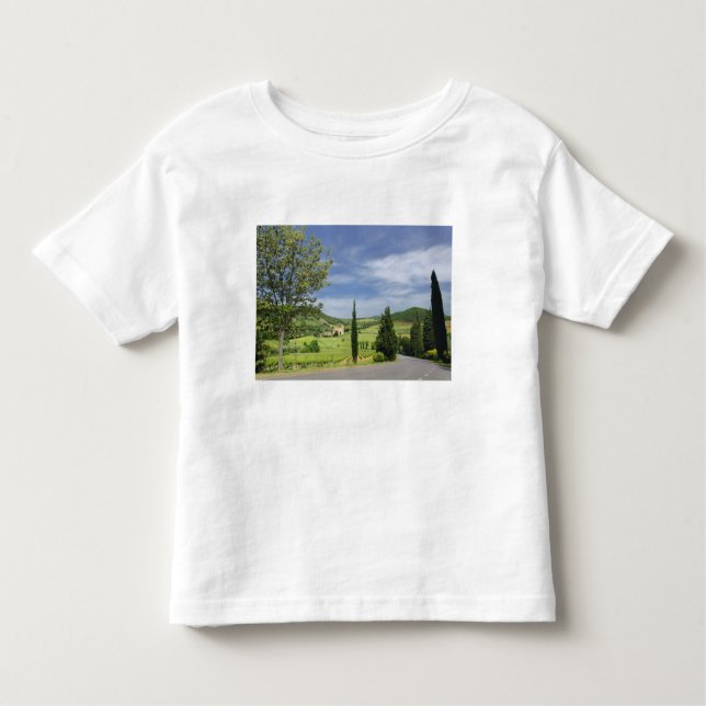 Camiseta Infantil Curvagem por estrada nacional entre ciprestes (Frente)