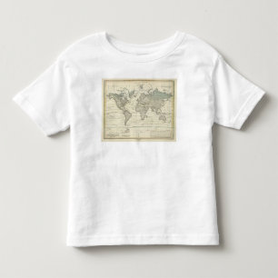 Camiseta Infantil Curvas isothermal do sistema de Alexander von