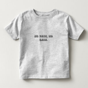 Camiseta Infantil Custom Text motivação para o ginásio E Castanh