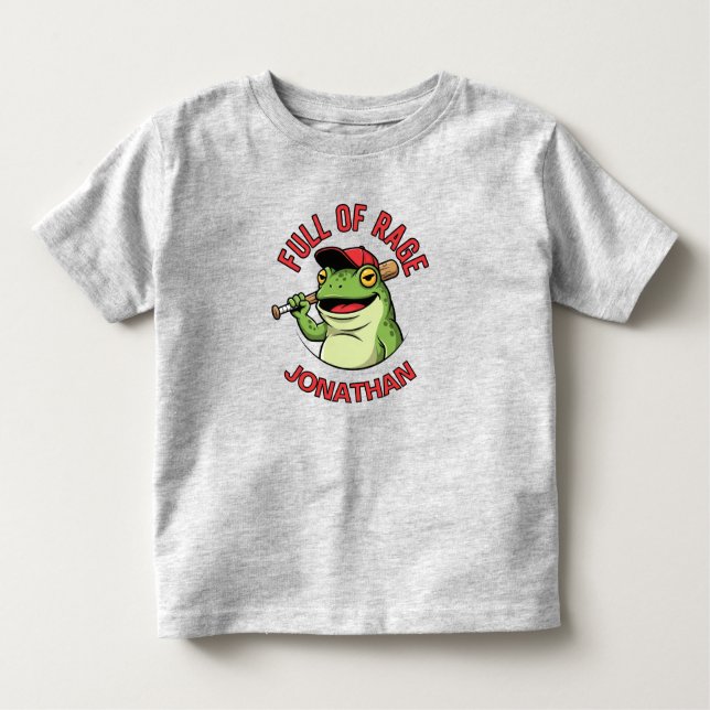 Camiseta Infantil Cute Angry Frog (Frente)