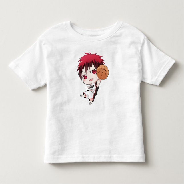 Camiseta Infantil Cute Basketball Design (Frente)