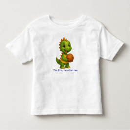 Camiseta Infantil Cute Basketball Dino Shirt for Kids