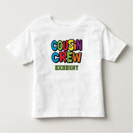 Camiseta Infantil Cute Colorful Cousin Crew Family Reunion