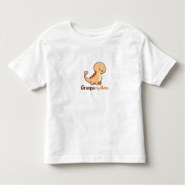 Camiseta Infantil Cute Dinosaur Granpa My Hero Toddler T-Shirt | Gra