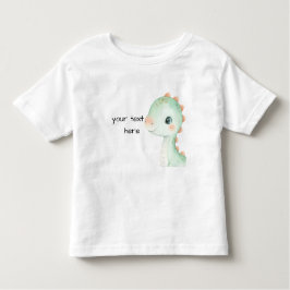 Camiseta Infantil  Cute Dinosaur Watercolor Personalized Baby Shirt