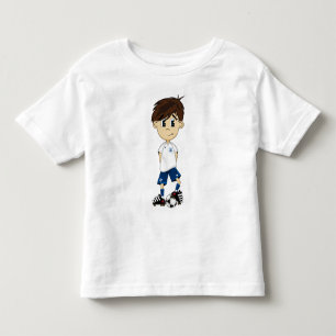 Camiseta Infantil Cute England Soccer Boy Tee