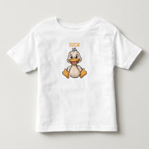 Camiseta Infantil Cute funny little happy Duck Toddler T-Shirt
