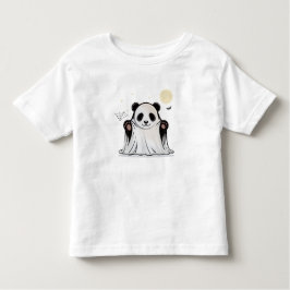Camiseta Infantil Cute Ghost Panda Under the Moon 