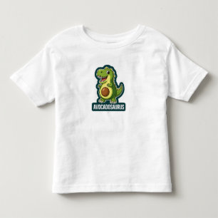 Camiseta Infantil Cute Kawaii Avocadosaurus Dinossauro Piada Diverti