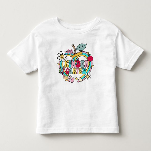 Camiseta Infantil Cute Kindergarten Toddler T-shirt (Frente)